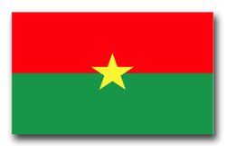 Burkina Flag 3.8" Decal