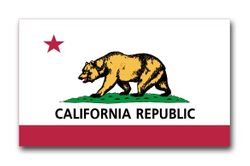 California State Flag 8" Vinyl Transfer Decal