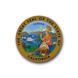 California State Seal 5.5" Vinyl Transfer Decal