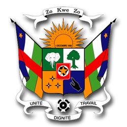 Central African Republic Coats Of Arms 11.75" Decal