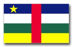 Central African Republic Flag 5.5" Decal