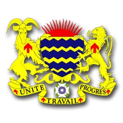 Chad Coats Of Arms 11.75" Decal