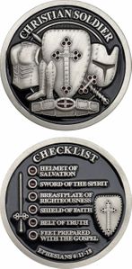 Christian Soldier Checklist Challenge Coin
