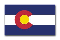 Colorado State Flag 10" Vinyl Transfer Decal