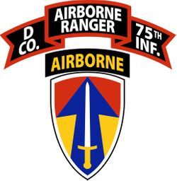 D Company (RANGER), 75th Infantry (AIRBORNE), 2nd Field Force Decal