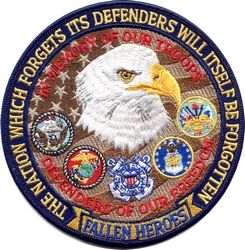 Defenders of Freedom Fallen Heroes 11.5" Jacket Patch