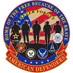 American Defenders 5 1/4" Patch