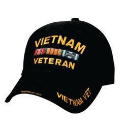 Deluxe Low Profile Vietnam Veteran Insignia Cap