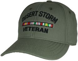 Desert Storm Veteran OD Green Ball Cap - Made in the USA