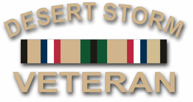 US Navy Desert Storm Veteran Die-Cut Sticker – Waterproof Vinyl Decal D212