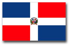 Dominican Republic Flag 10" Decal