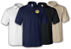 Drill Sergeant Badge Gold Polo Shirt