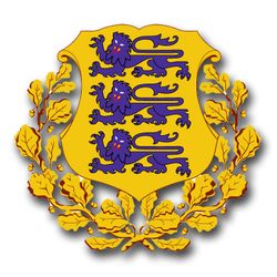 Estonia Coats Of Arms 11.75" Decal