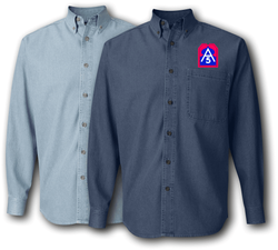 Fifth US Army patch Denim Shirt