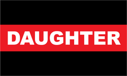 Firefighter Thin Red Line Daughter Decal