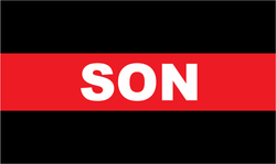 Firefighter Thin Red Line Son Decal