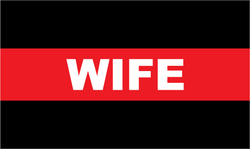 Firefighter Thin Red Line Wife Decal