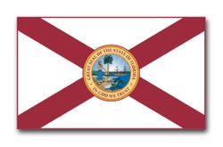 Florida State Flag 5.5" Vinyl Transfer Decal