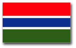 Gambia Flag 3.8" Decal