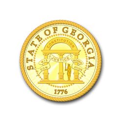 Georgia State Seal 10" Vinyl Transfer Decal