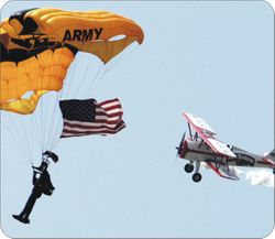 Golden Knights at Airshow Mouse Pad