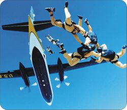 Golden Knights In Flight Mouse Pad