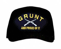 "Grunt And Proud Of It" with Logo Ball Cap