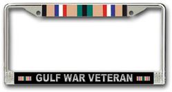 Gulf War Veteran License Plate Frame