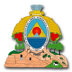 Honduras Coats Of Arms 11.75" Decal
