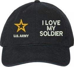 I Love My Soldier U.S. Army Unstructured Dad Cap