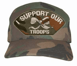 I Support Our Troops (Woodland) Ball Cap