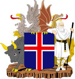 Iceland Coats Of Arms Decal