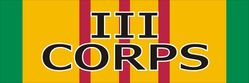 III Corps Vietnam Decal Sticker