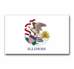 Illinois Flag and Seal Decals