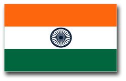 India Flag 11.75" Decal