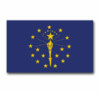 Indiana Flag and Seal Decals