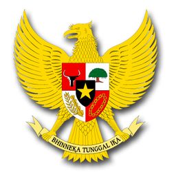 Indonesia Coats Of Arms 5.5" Decal