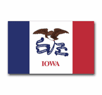 Iowa State Flag Decal