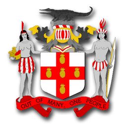 Jamaica Coats Of Arms 10" Decal