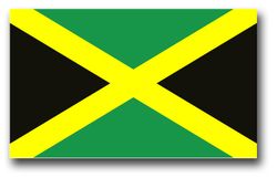 Jamaica Flag 11.75" Decal