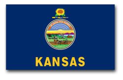 Kansas State Flag 11.75" Vinyl Transfer Decal