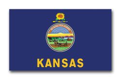 Kansas State Flag Vinyl Transfer Decal