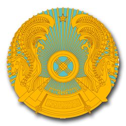 Kazakstan Coats Of Arms 5.5" Decal
