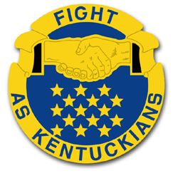 Kentucky State Area Command Unit Crest  11.75" Vinyl Transfer Decal