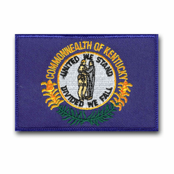 Kentucky State Flag 3 1/2" x 2 1/2" Shoulder Patch