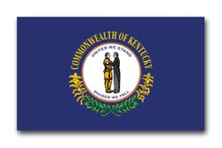 Kentucky State Flag 8" Vinyl Transfer Decal