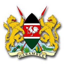 Kenya Coats Of Arms 11.75" Decal