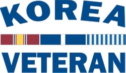 Korea Veteran 11.75" Die-Cut Vinyl Decal Sticker