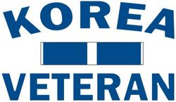 Korea Veteran 11.75" Die-Cut Vinyl Decal Sticker
