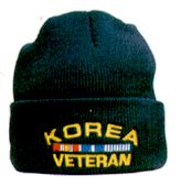 Korea Veteran w/ Ribbons Military Watch Cap